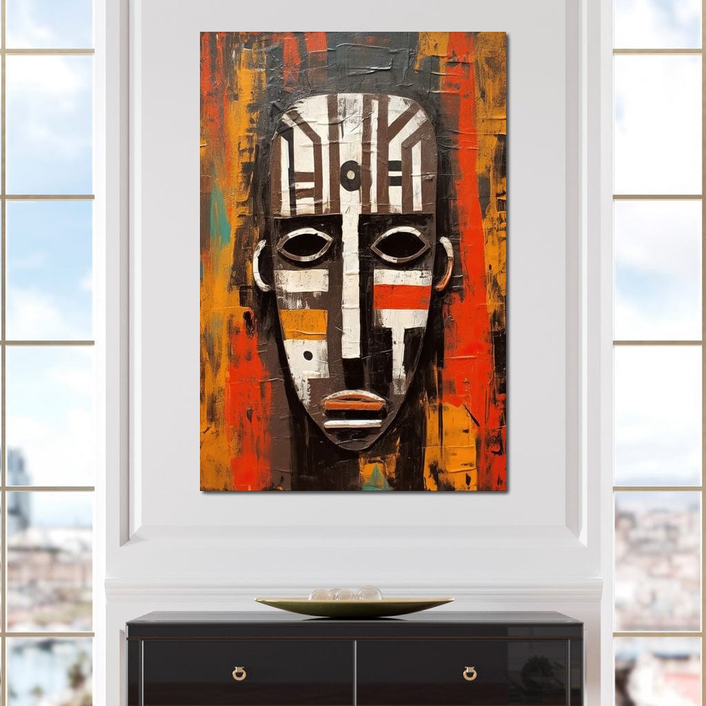 Tribal Mask 13 Canvas Wall Art