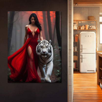 Female Portrait 198 Canvas Wall Art