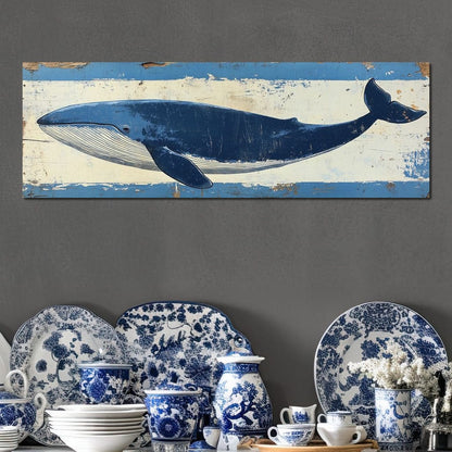 Glorious Whale Canvas Wall Art