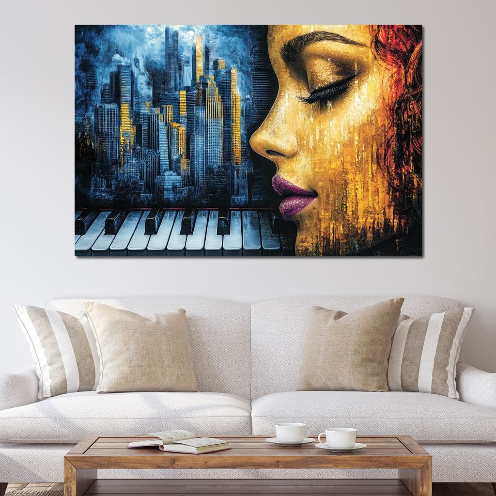 Harmony of Urban Elegance Canvas Wall Art