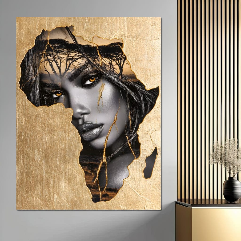 Golden Legacy of the Savannah Soul Canvas Wall Art