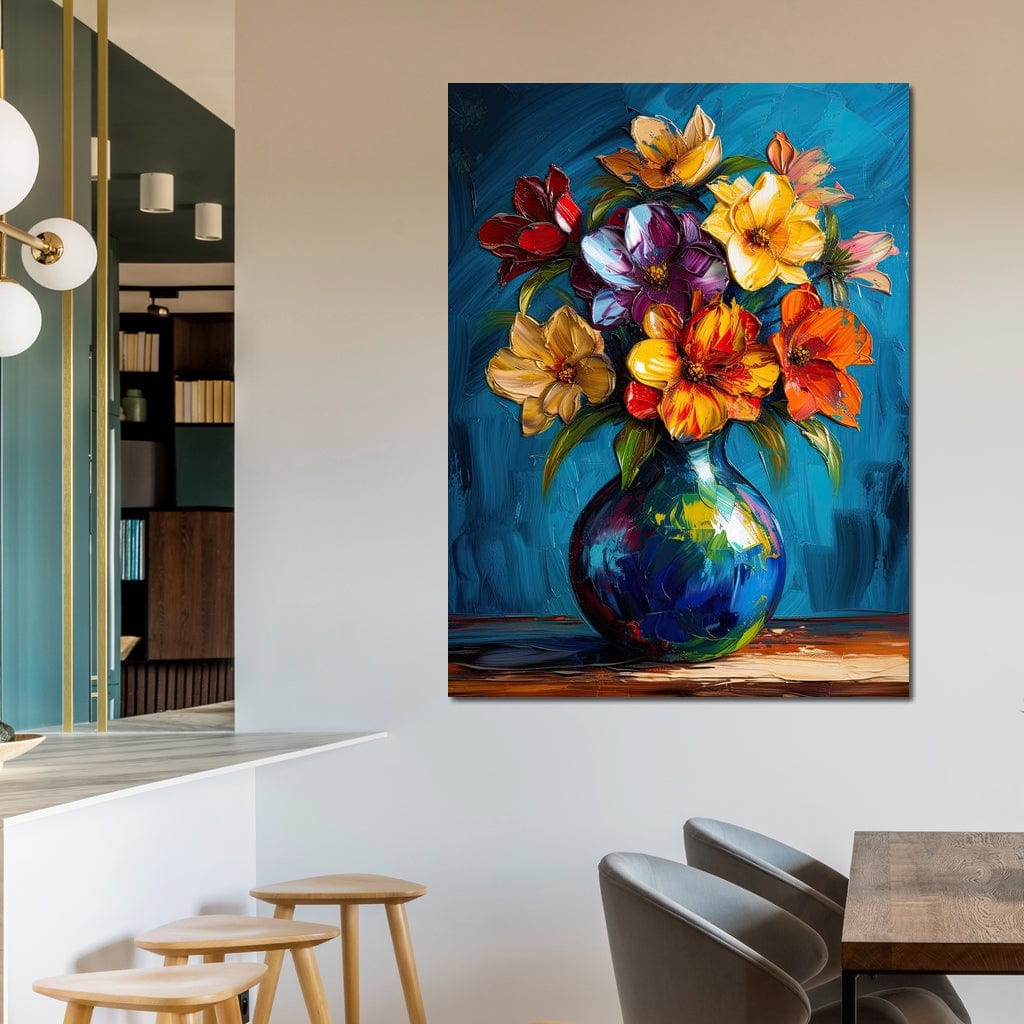 Vibrant Petal Symphony Canvas Wall Art