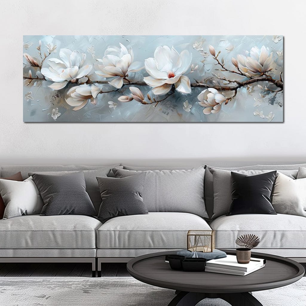 Serene Blossom Symphony Canvas Wall Art