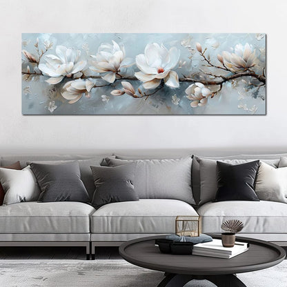 Serene Blossom Symphony Canvas Wall Art