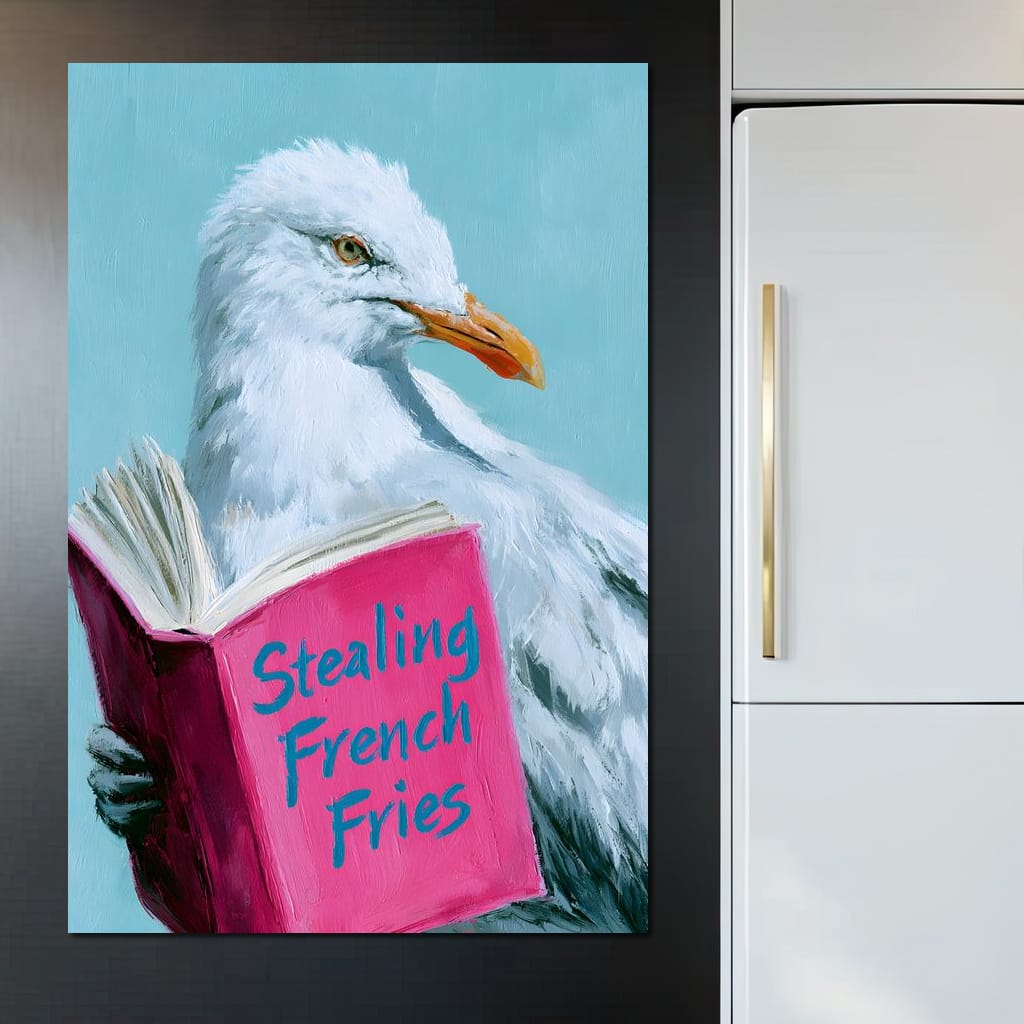 A Gull Studies The Culinary Arts Canvas Wall Art