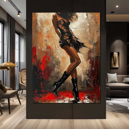 Alluring Legs Rhythm Canvas Wall Art