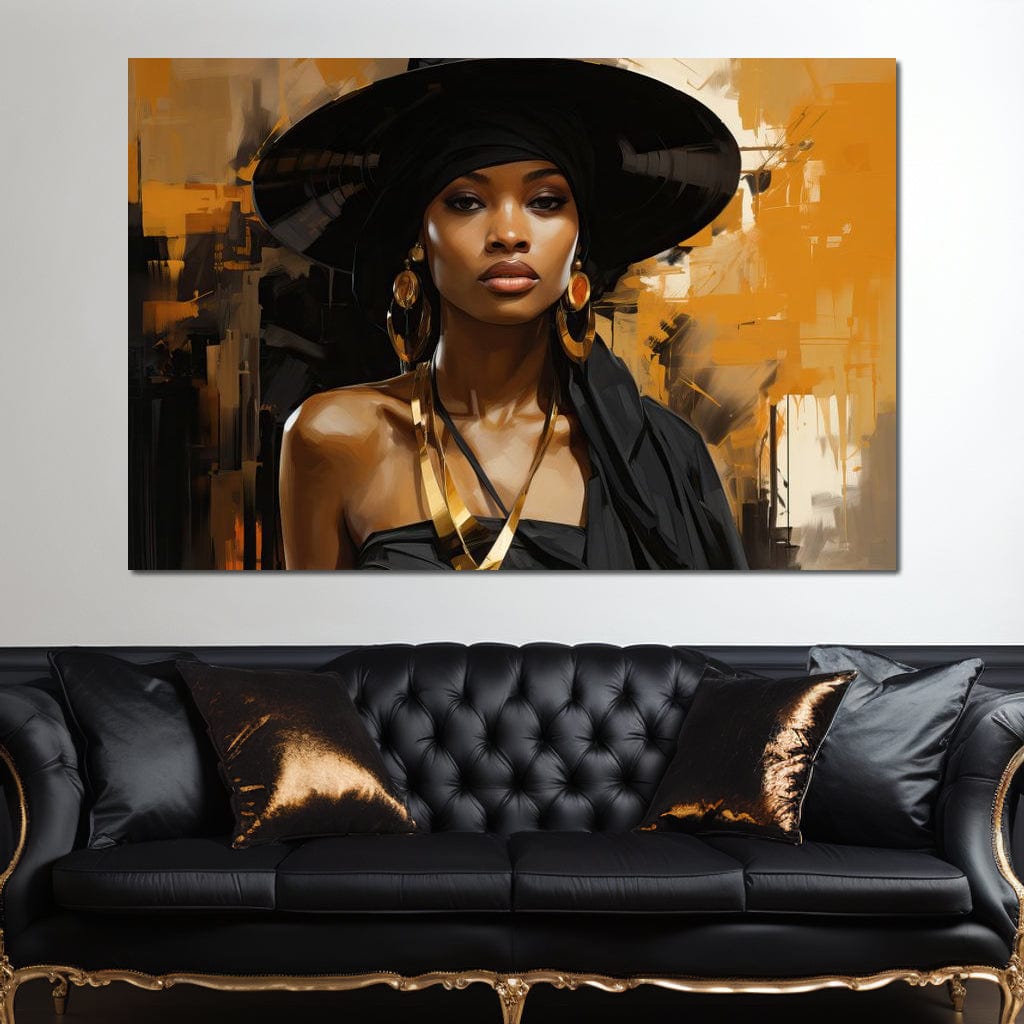 Black Gold Fashion Canvas Wall Art