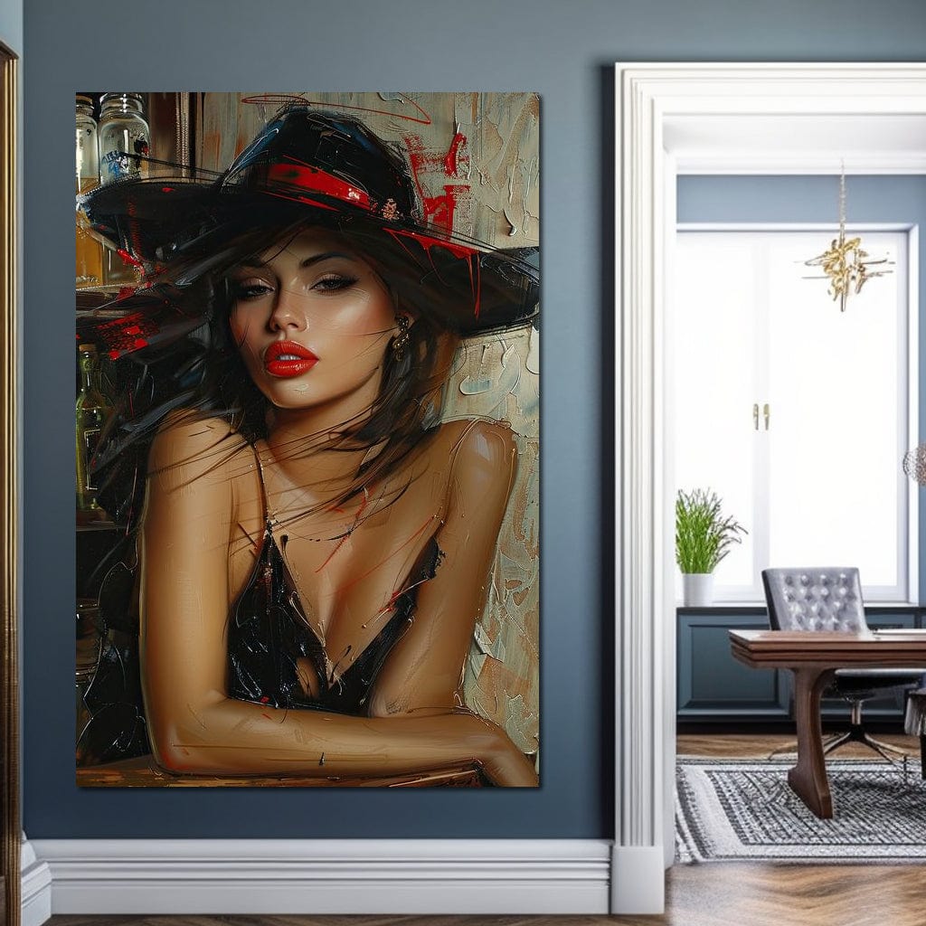 Sable Fedora Canvas Wall Art