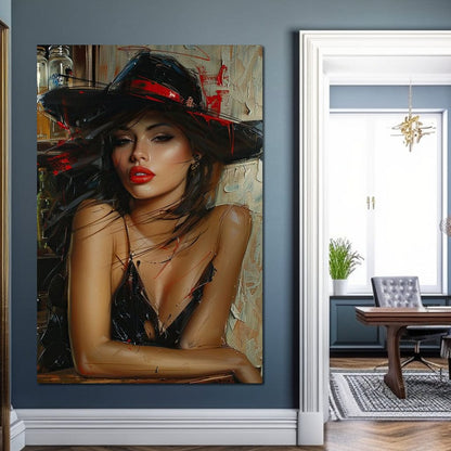 Sable Fedora Canvas Wall Art