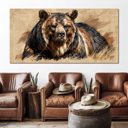 Guardian of the Wild Highlands Canvas Wall Art