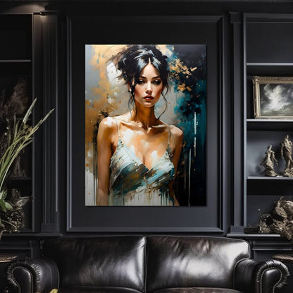 Female Portrait 0012 Canvas Wall Art