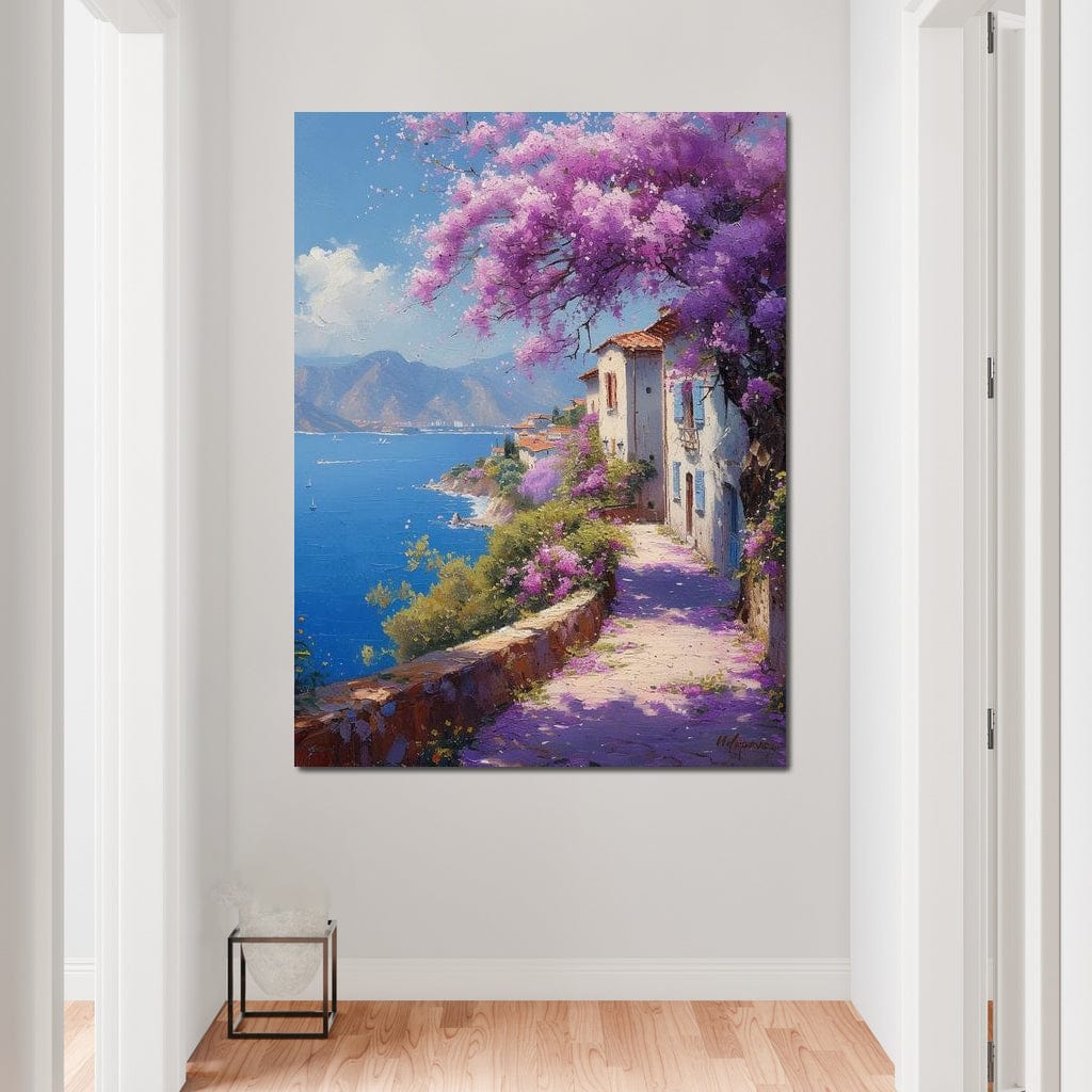 Coastal Bloom Promenade Canvas Wall Art
