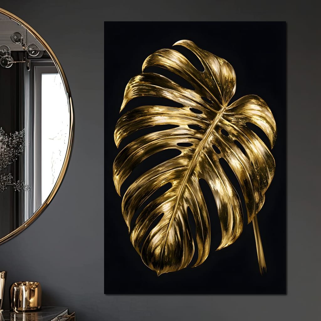 Gilded Foliage Night Study Canvas Wall Art