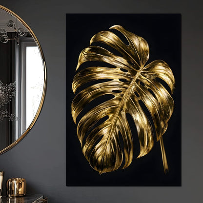 Gilded Foliage Night Study Canvas Wall Art