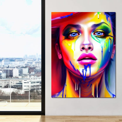 Messy Beauty 003 Canvas Wall Art
