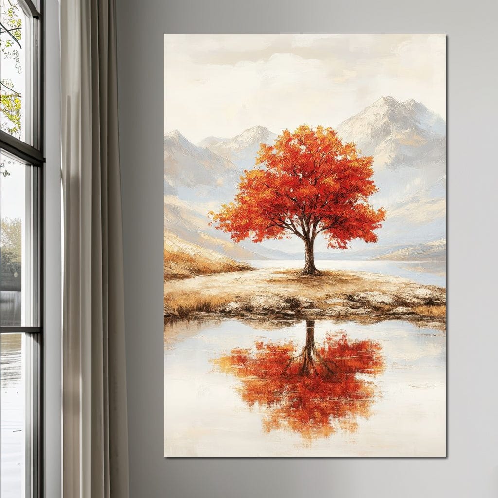 Reflections of Autumn Canvas Wall Art