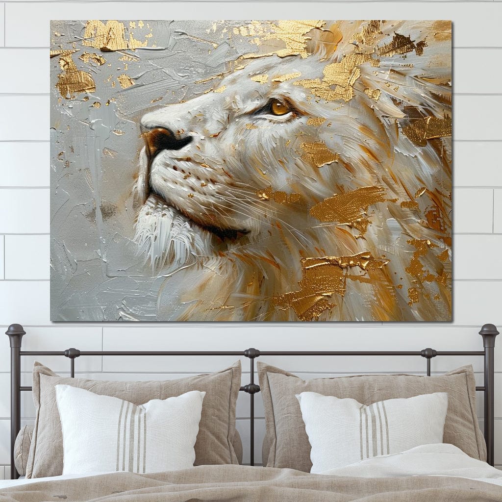 Golden Sovereign Stare Canvas Wall Art