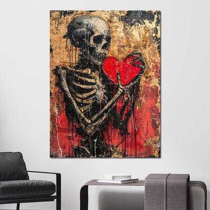 Romantic Skeleton 9 Canvas Wall Art