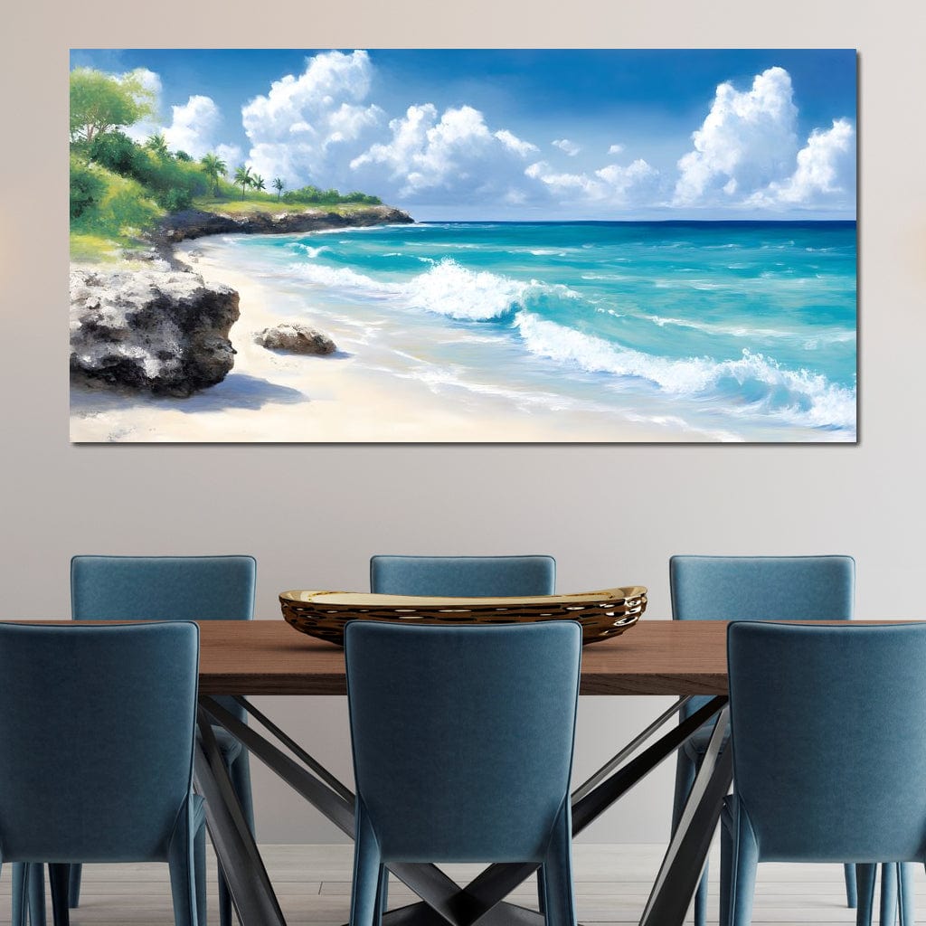 Tranquil Shores Escape Canvas Wall Art