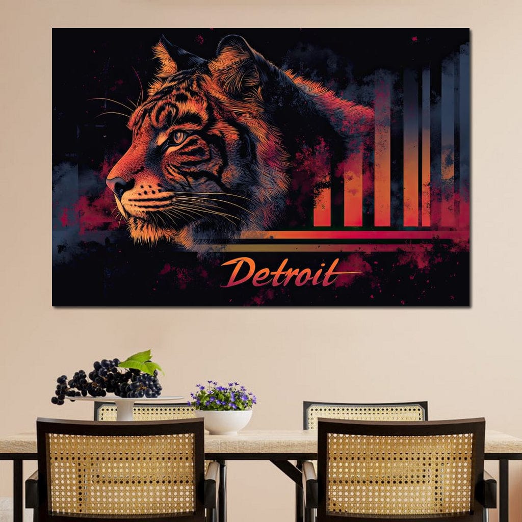 Urban Detroit Canvas Wall Art