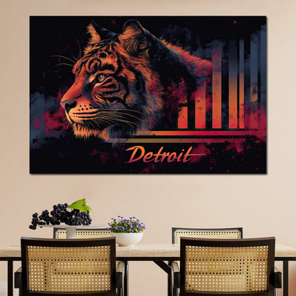 Urban Detroit Canvas Wall Art