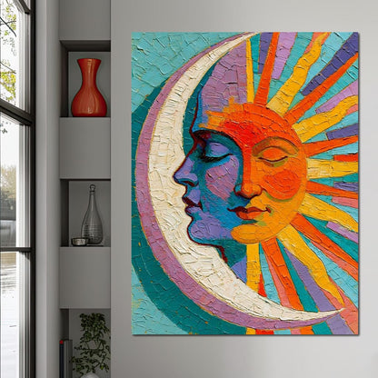 Celestial Union Of The Divided Day Canvas Wall Art