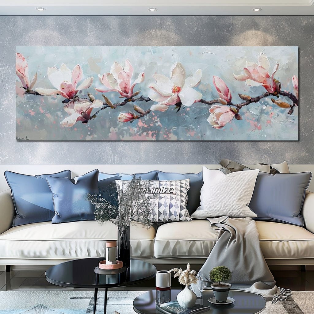 Blossoming Serenity Branches Canvas Wall Art