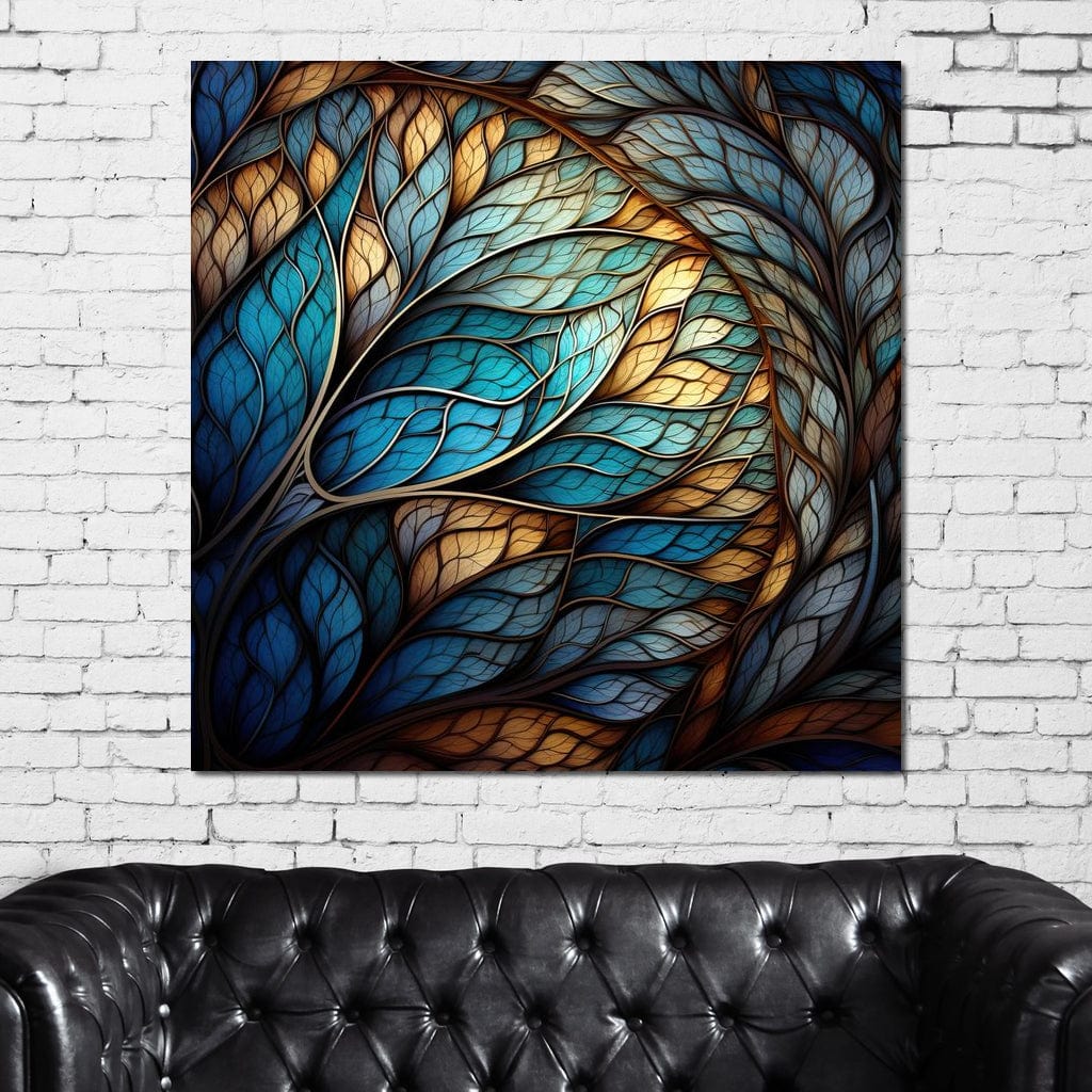 Mosaic Treescape Canvas Wall Art