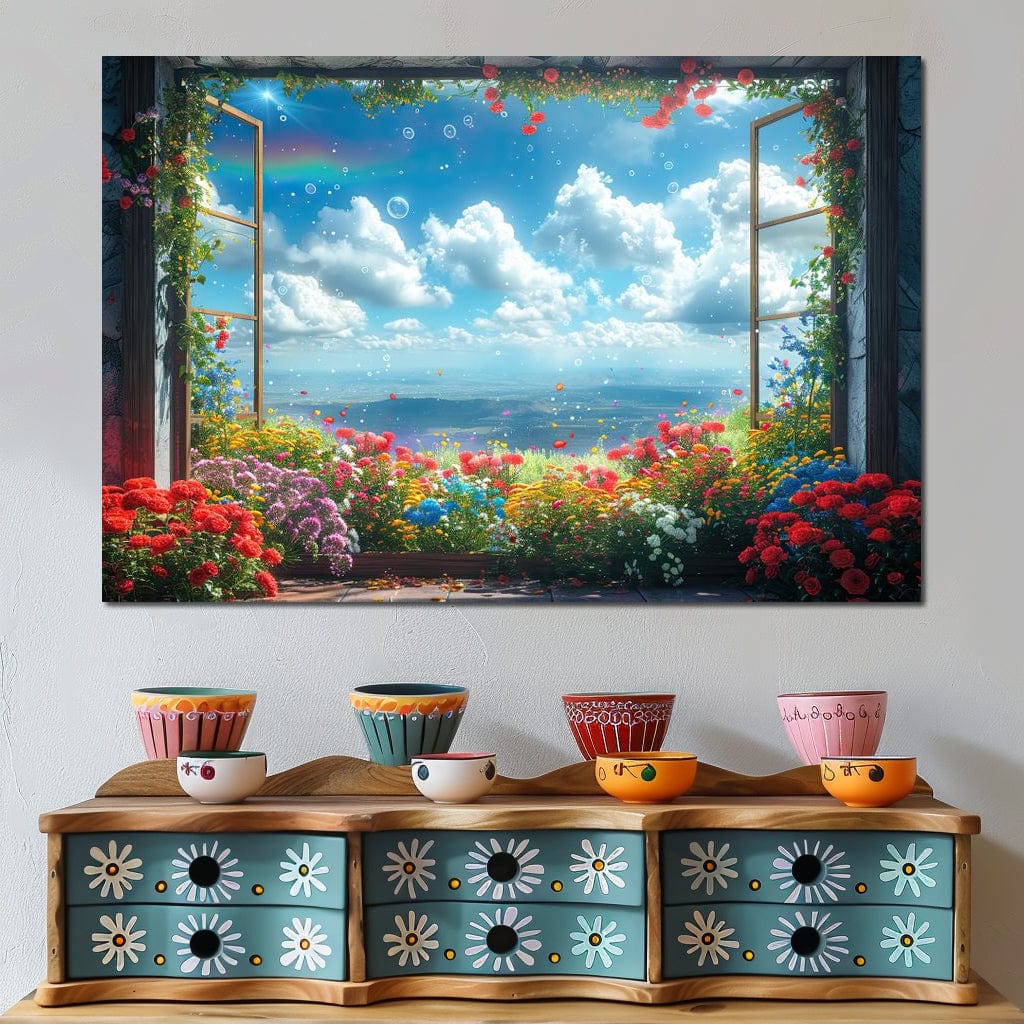Blossom Breeze Panorama Canvas Wall Art