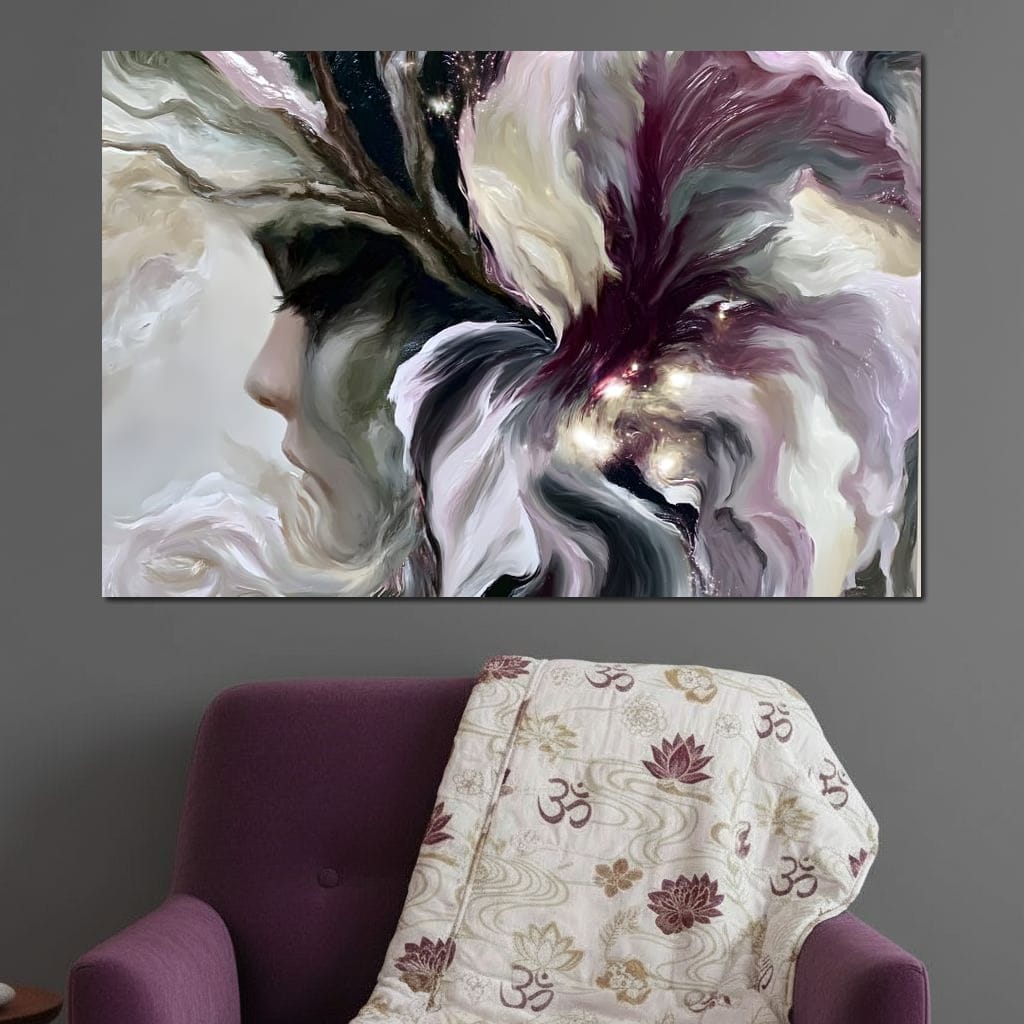 Fallen Petals Of A Silent Mind Canvas Wall Art