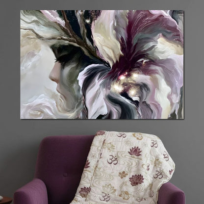 Fallen Petals Of A Silent Mind Canvas Wall Art
