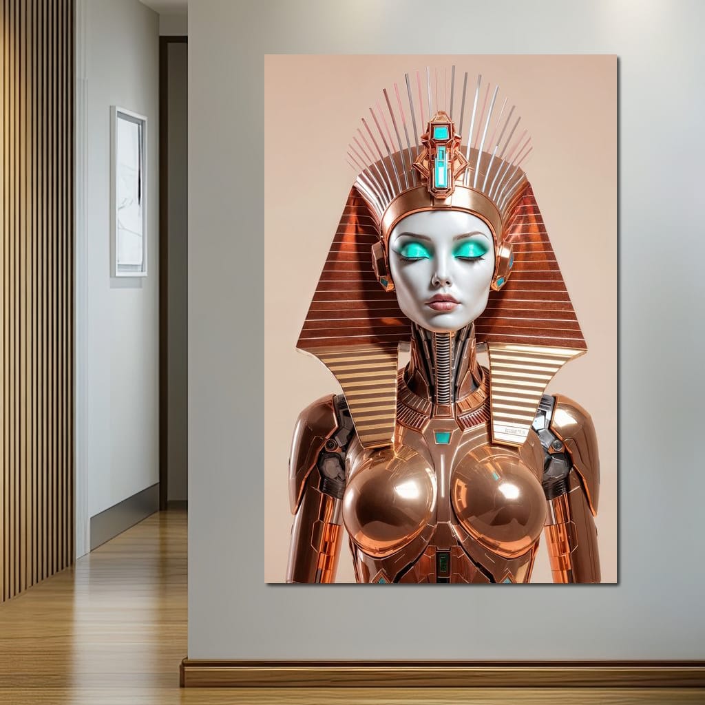 Cyber Cleopatra Canvas Wall Art