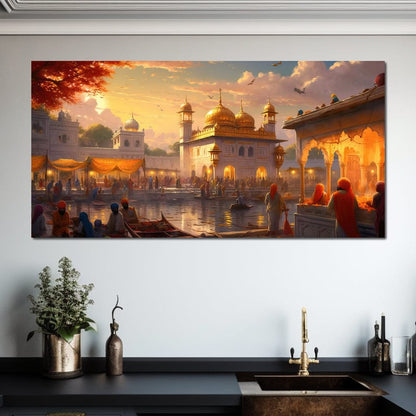Sikh Temple Canvas Wall Art