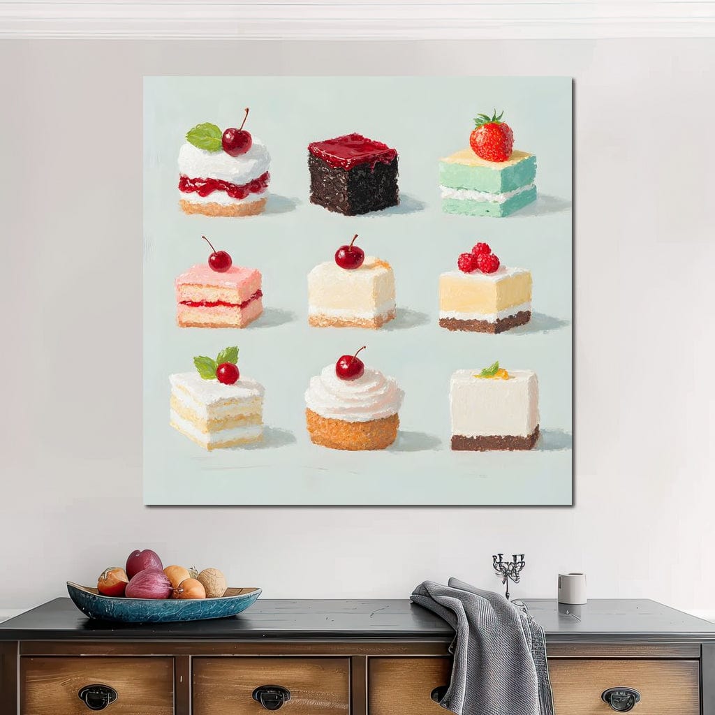 Sweet Slice Delight Tableau Canvas Wall Art