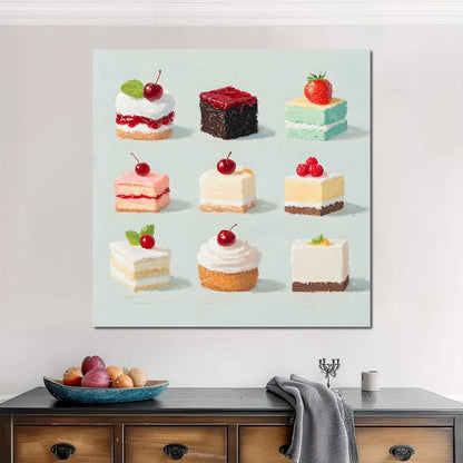 Sweet Slice Delight Tableau Canvas Wall Art