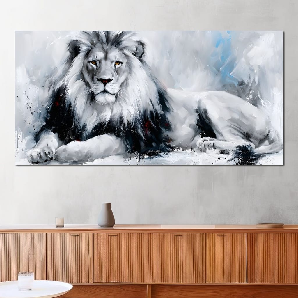 Monarch of the Frozen Plains Canvas Wall Art