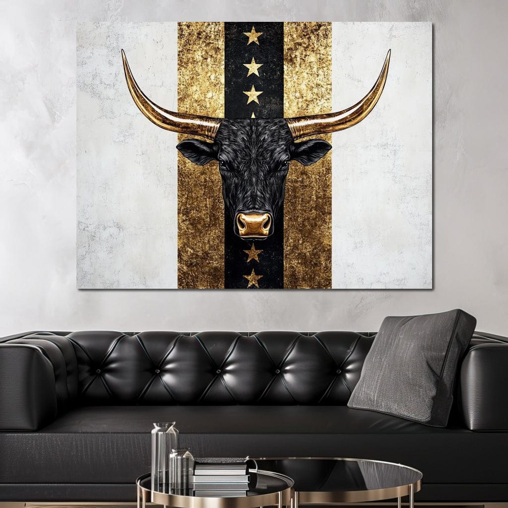 Bull Star Pathway Majesty Canvas Wall Art