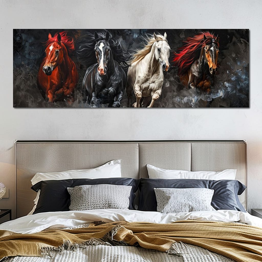 Gallop Through Wild Breeze Canvas Wall Art