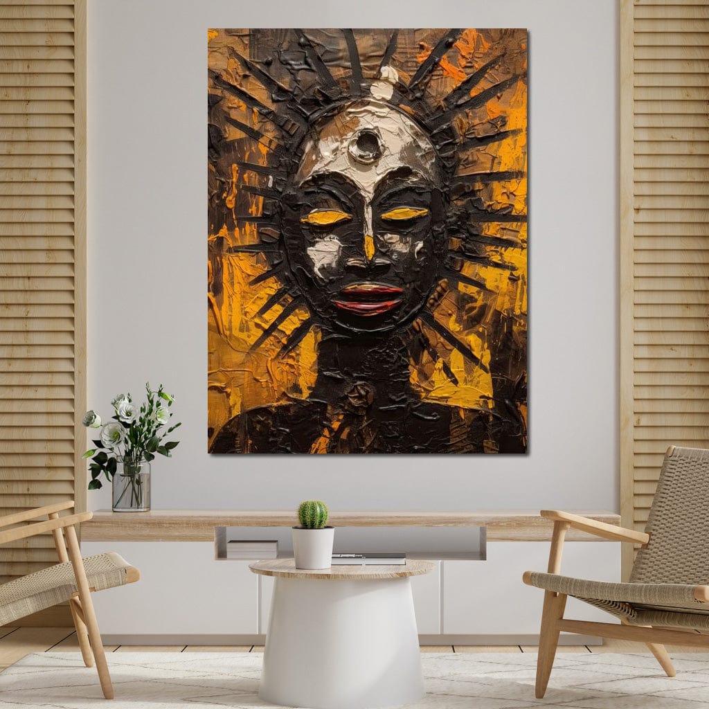 Tribal Mask 03 Canvas Wall Art