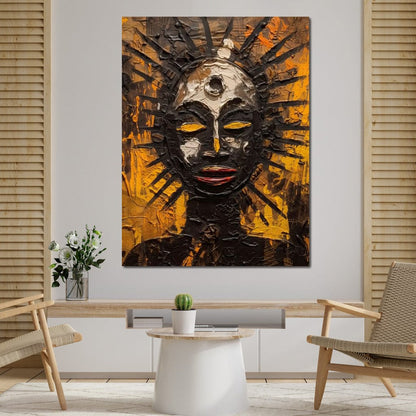 Tribal Mask 03 Canvas Wall Art
