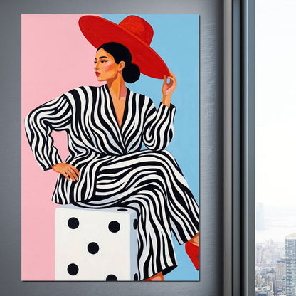The Dice and the Diva Canvas Wall Art