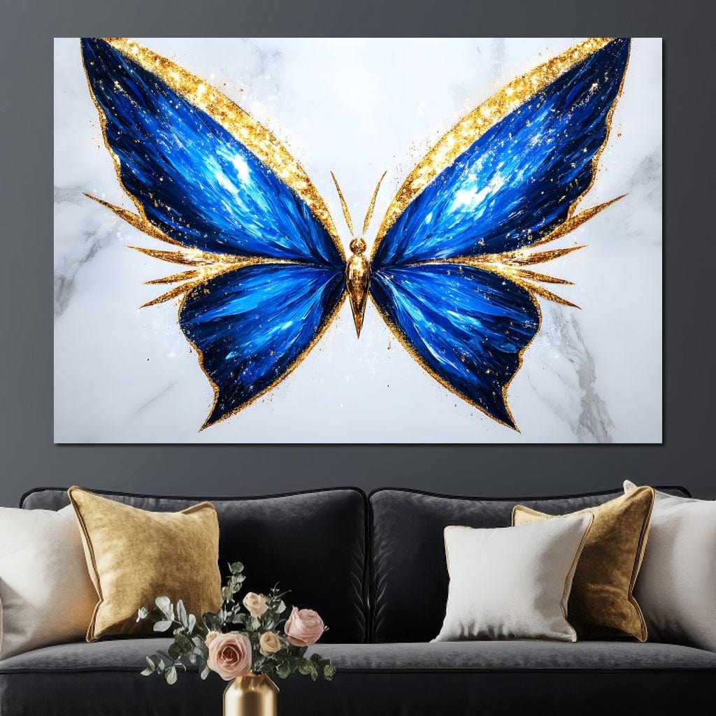 Radiant Butterfly Flight Fantasy Canvas Wall Art
