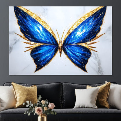 Radiant Butterfly Flight Fantasy Canvas Wall Art