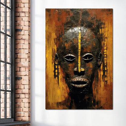 Tribal Mask 16 Canvas Wall Art