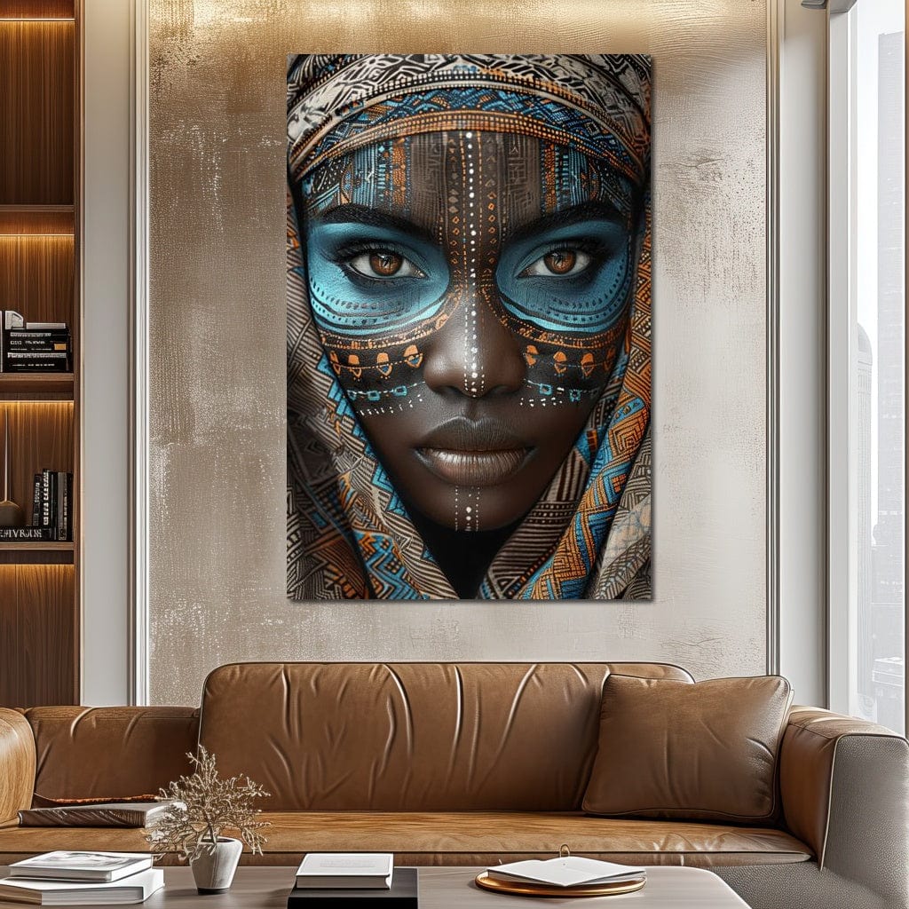 Tribal Beauty Unveiled Canvas Wall Art