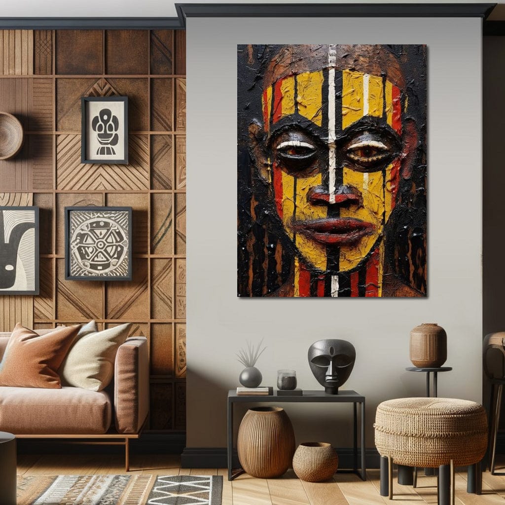 Tribal Mask 09 Canvas Wall Art