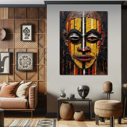 Tribal Mask 09 Canvas Wall Art