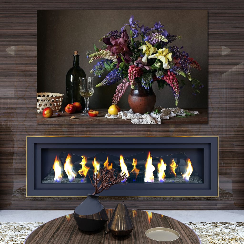 Lupines & Irises Canvas Wall Art