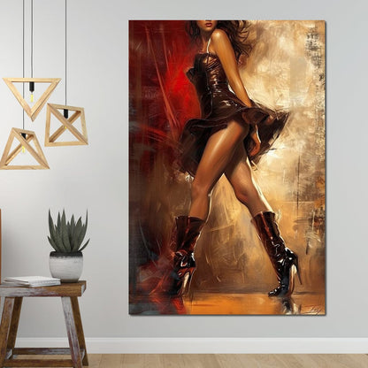 Alluring Strides Canvas Wall Art