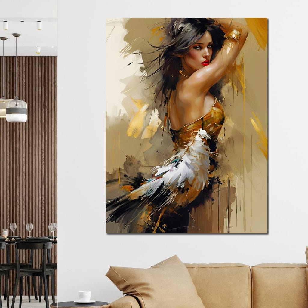 Female Portrait 068 Canvas Wall Art